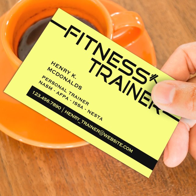 Fitness Trainer Business Card (Creator Uploaded)