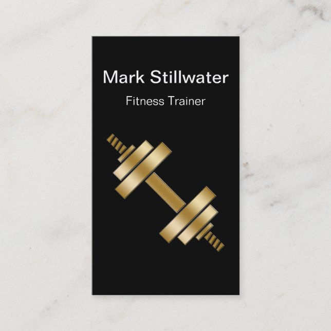 Fitness Trainer Business Cards (Front)