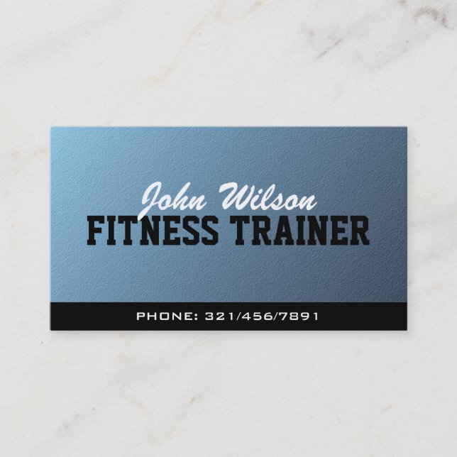 Fitness Trainer - Business Cards (Front)