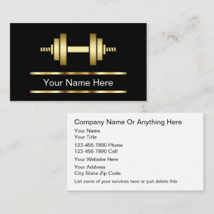 Fitness Trainer Business Cards
