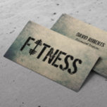 Fitness Trainer Cool Grunge Workout Bodybuilding Business Card<br><div class="desc">Fitness Trainer Cool Grunge Workout Bodybuilding  Business Cards.</div>