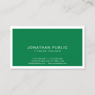 Fitness Trainer Elegant Modern Professional Sport Business Card