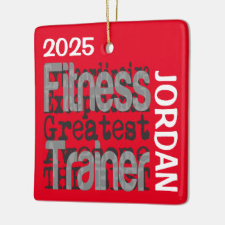 Fitness Trainer Extraordinaire CUSTOM Ceramic Ornament