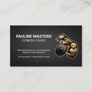 Fitness Trainer Logo   Health Gym Appointment Card