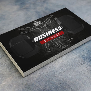 Fitness Trainer Perfect Body Professional Grunge Business Card
