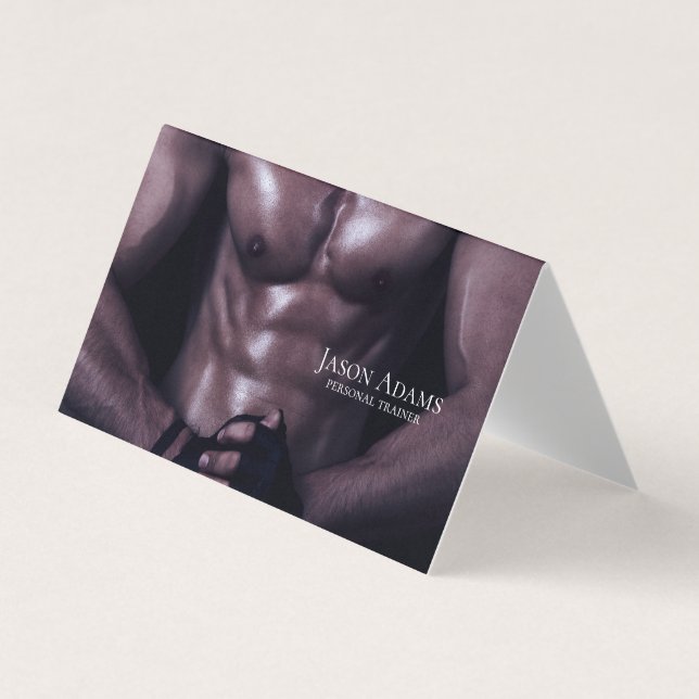 Fitness trainer, Personal trainer Business Card (Front)
