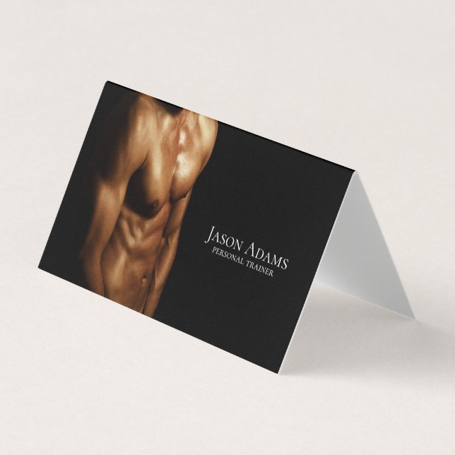 Fitness trainer, Personal trainer Business Card (Front)