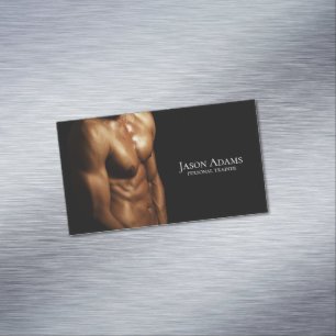 Fitness trainer, Personal trainer Magnetic Business Card