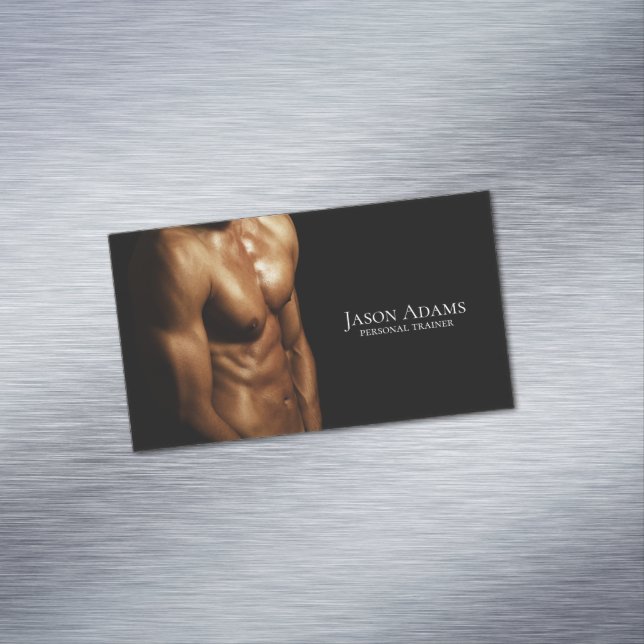Fitness trainer, Personal trainer Magnetic Business Card (In Situ)