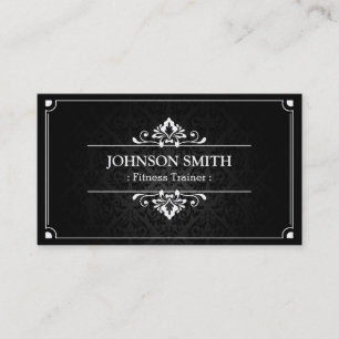 Fitness Trainer - Shadow of Damask Business Card