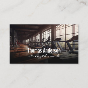 Fitness Trainer   Treadmill Business Card