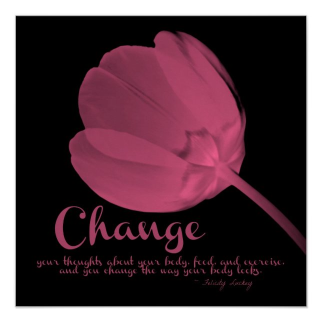 Fitness Tulip Pink Change Poster (Front)