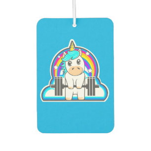 Fitness unicorn car air freshener