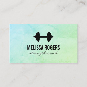 Fitness Weight Green Grunge Texture Appointment Card