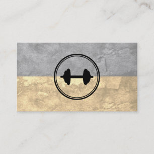 Fitness Weight Two Tone Texture Business Card