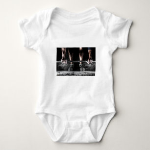 Fitness Weightlifting Gym Workout Baby Bodysuit