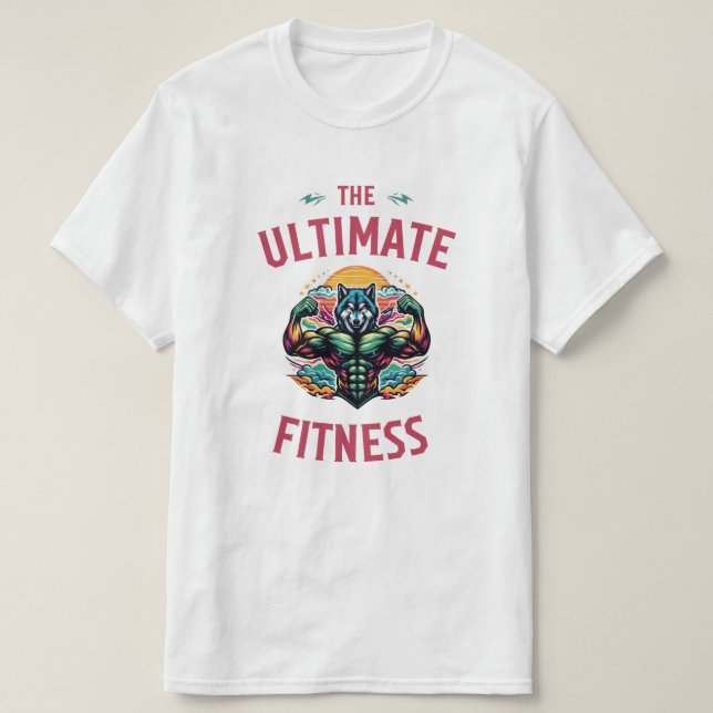 fitness wolf T-Shirt (Design Front)