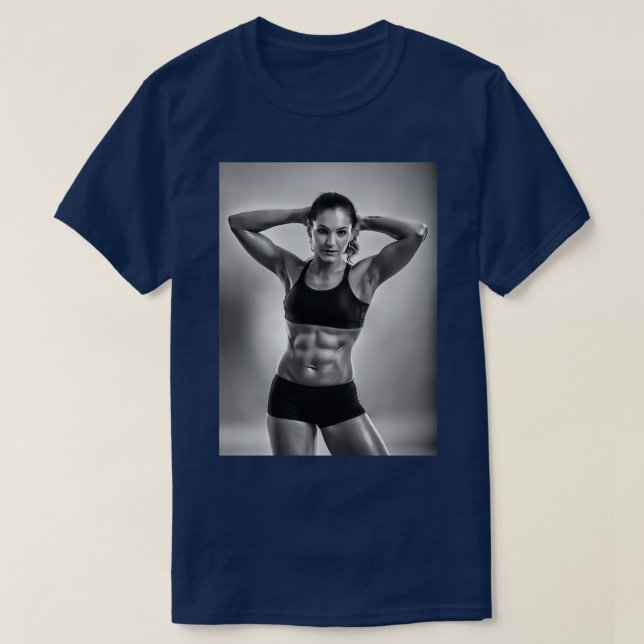Fitness woman posing in studio T-Shirt (Design Front)