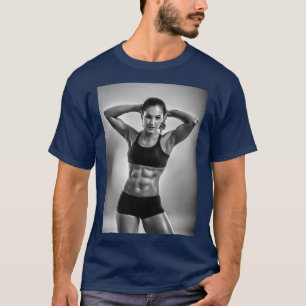 Fitness woman posing in studio T-Shirt