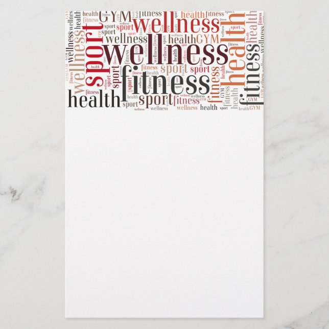 Fitness words flyer (Front)