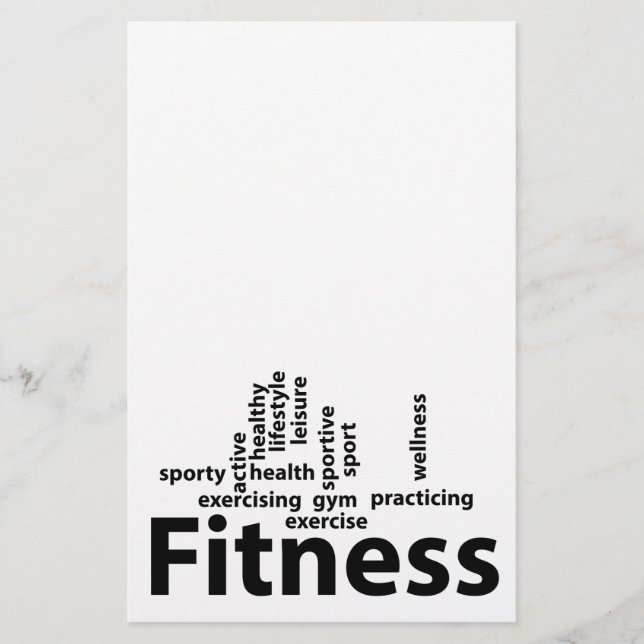 Fitness words flyer (Front)