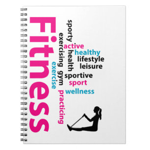 Fitness words notebook