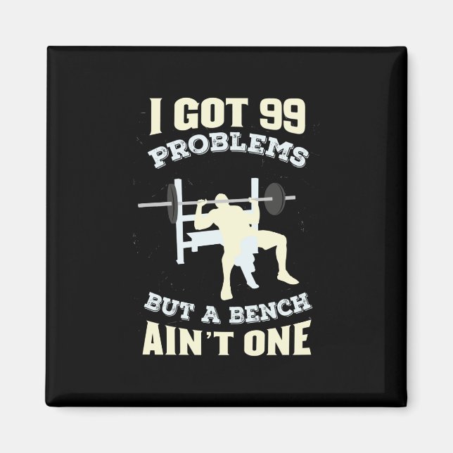 Fitness Workout Bodybuilding Magnet (Front)