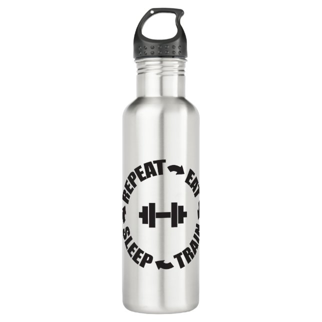 Fitness Workout Gym Motivation 710 Ml Water Bottle (Front)