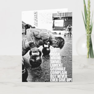 Fitness Workout Gym Motivation Card