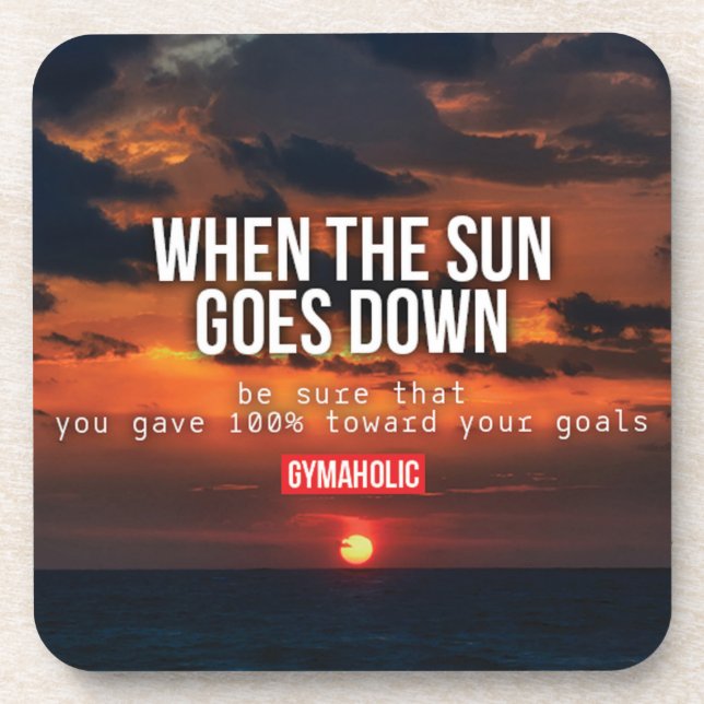 Fitness Workout Gym Motivation Coaster (Front)