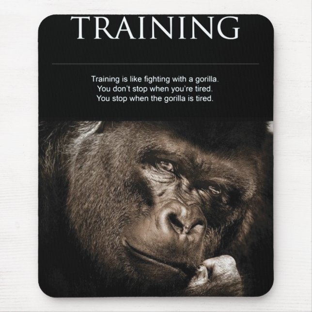 Fitness Workout Gym Motivation Mouse Mat (Front)
