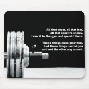 Fitness Workout Gym Motivation Mouse Mat