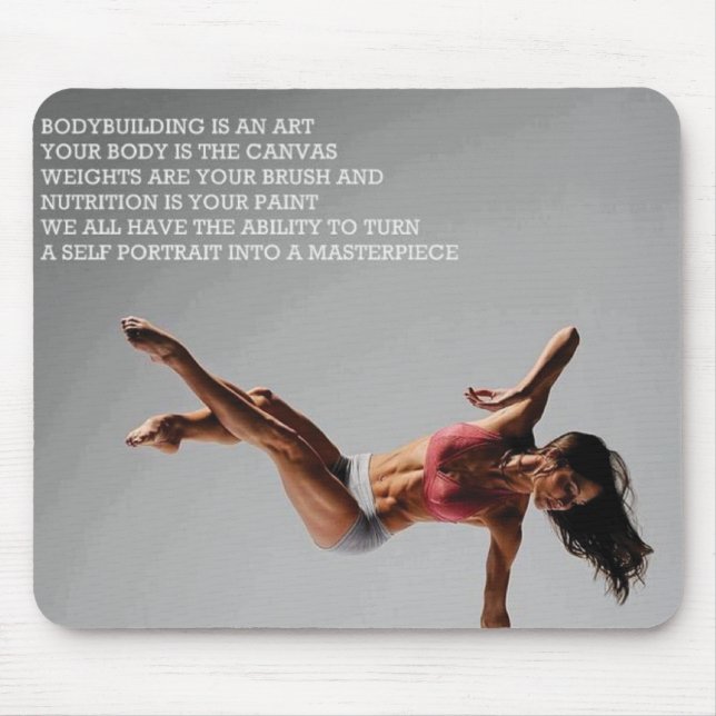Fitness Workout Gym Motivation Mouse Mat (Front)