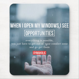 Fitness Workout Gym Motivation Mouse Mat