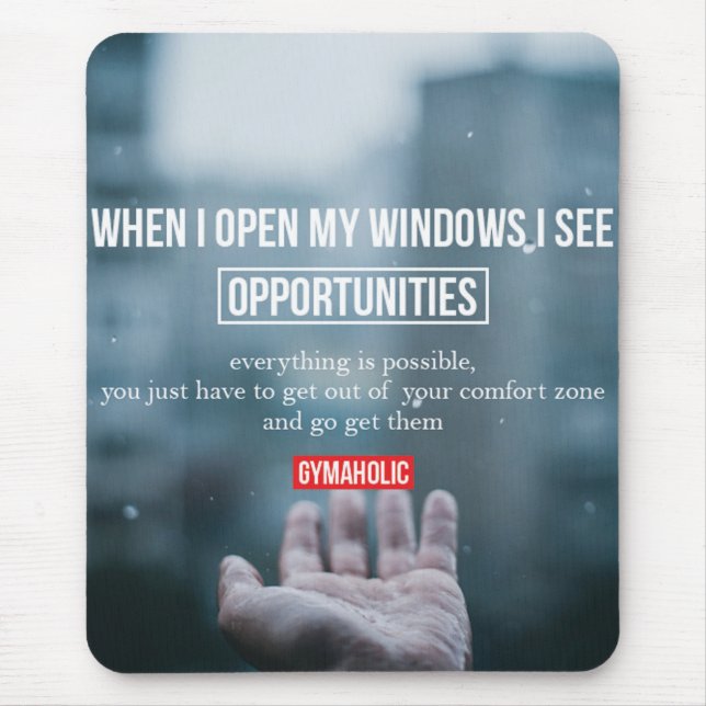 Fitness Workout Gym Motivation Mouse Mat (Front)