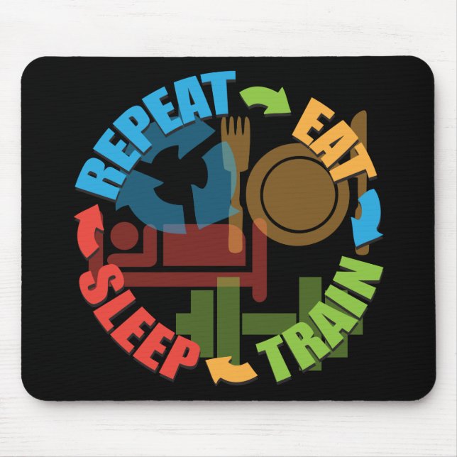 Fitness Workout Gym Motivation Mouse Mat (Front)