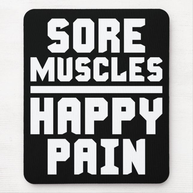 Fitness Workout Gym Motivation Mouse Mat (Front)