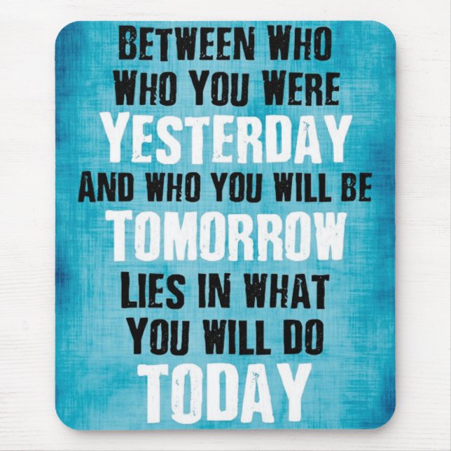 Fitness Workout Gym Motivation Mouse Mat (Front)