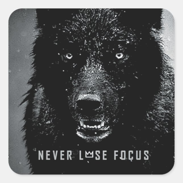 Fitness Workout Gym Motivation Square Sticker (Front)