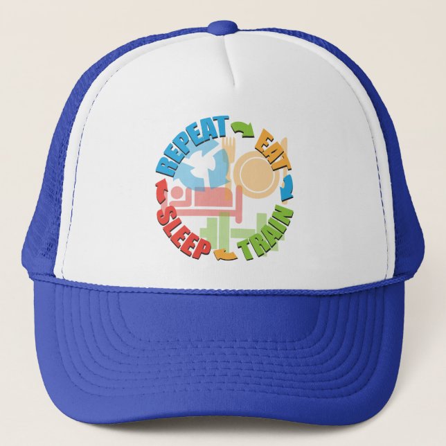 Fitness Workout Gym Motivation Trucker Hat (Front)