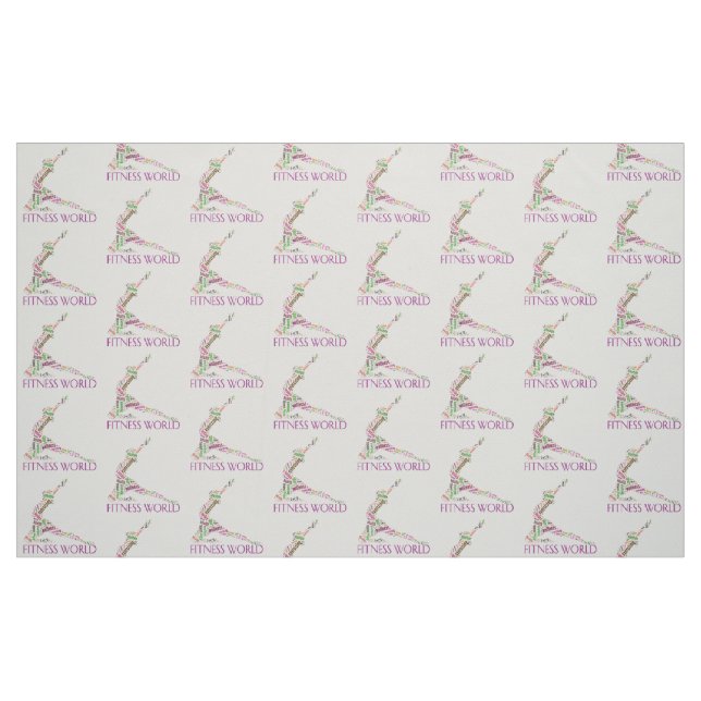 Fitness world fabric (Fat Quarter)