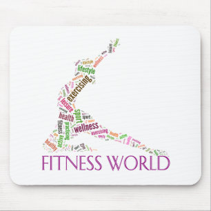 Fitness world mouse mat