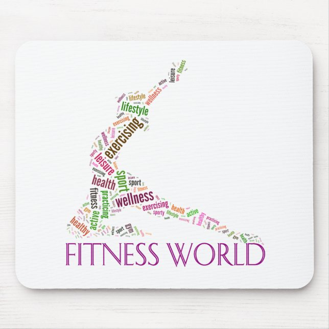 Fitness world mouse mat (Front)