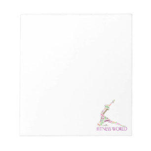 Fitness world notepad
