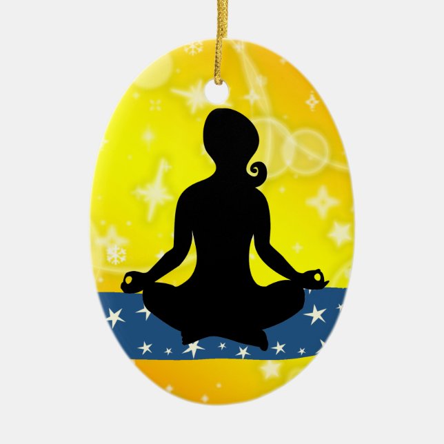 Fitness! Yoga - SRF Ceramic Tree Decoration (Front)