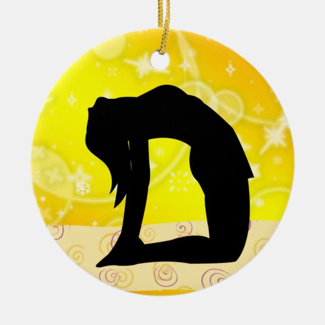 Fitness! Yoga - SRF Ceramic Tree Decoration (Front)
