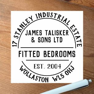 Fitted Bedrooms Rubber Stamp