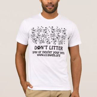 Fitted Don't Litter Men's T-shirt