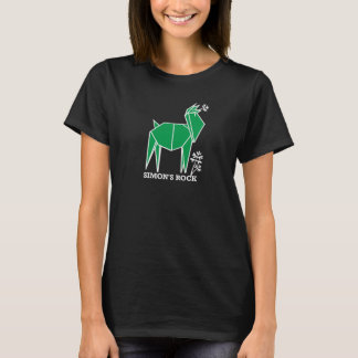 Fitted Origami Llama Tee in Green