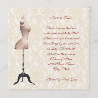 Fitting Bridal Shower Invitation